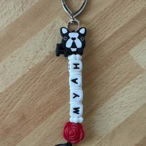 Porte-clés bouledogue