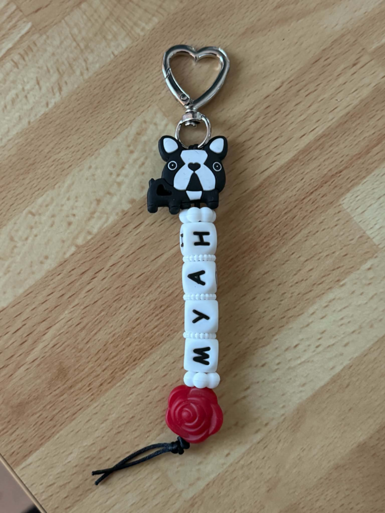 Porte-clés bouledogue