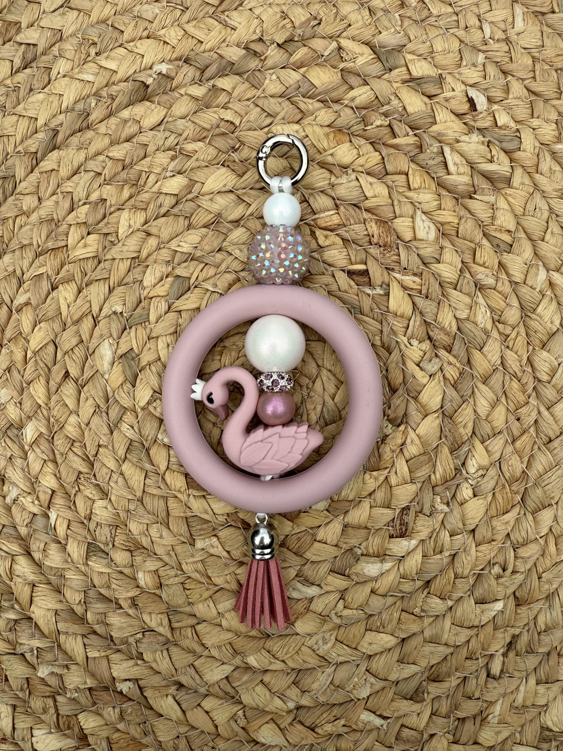 Attrape-rêves, accroche rétro rose clair – Image 1